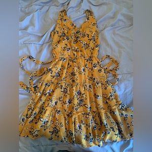 yellow/orange floral dress